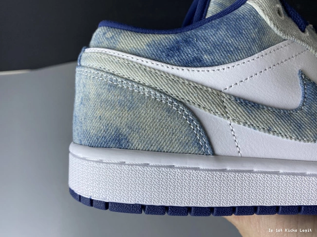 Washed CZ8455-100 Jordan Denim 1 Low Air 0604